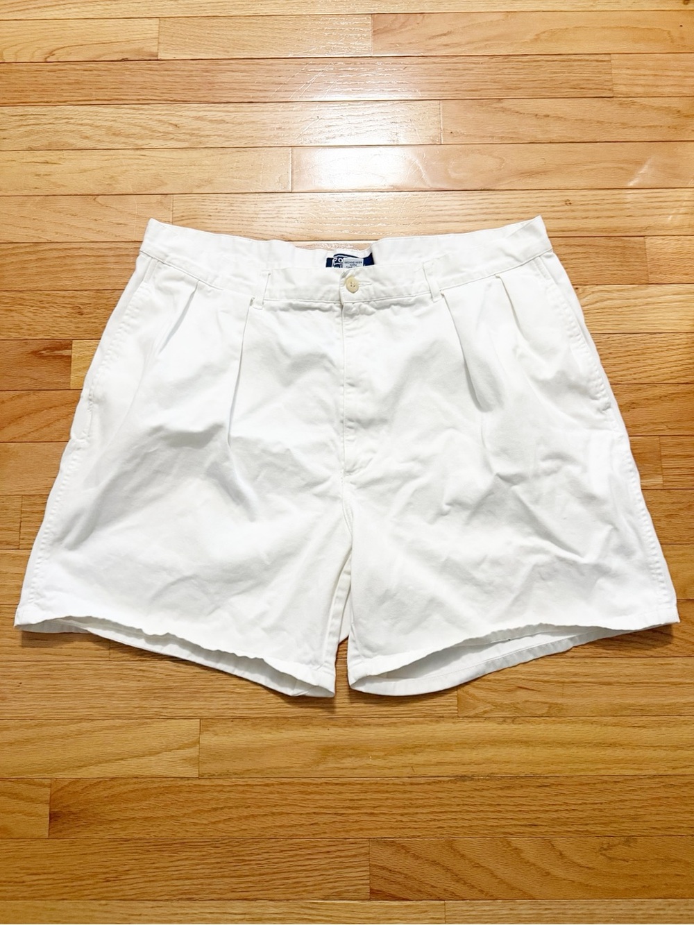 Polo by Ralph Lauren White Men's Flat Front Cotton Shorts Size 38 - Picture 1 of 4